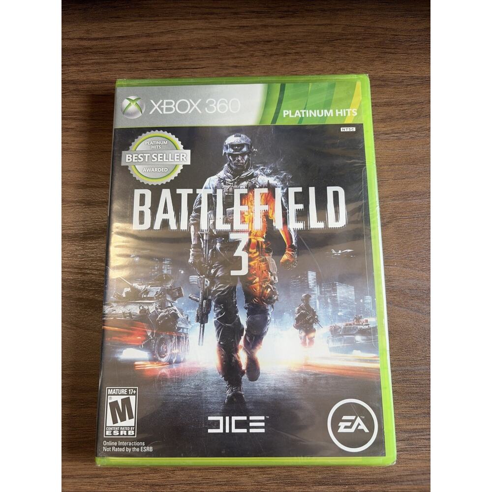 Battlefield 3 (Microsoft Xbox 360, 2011) Brand New Sealed Platinum Hits